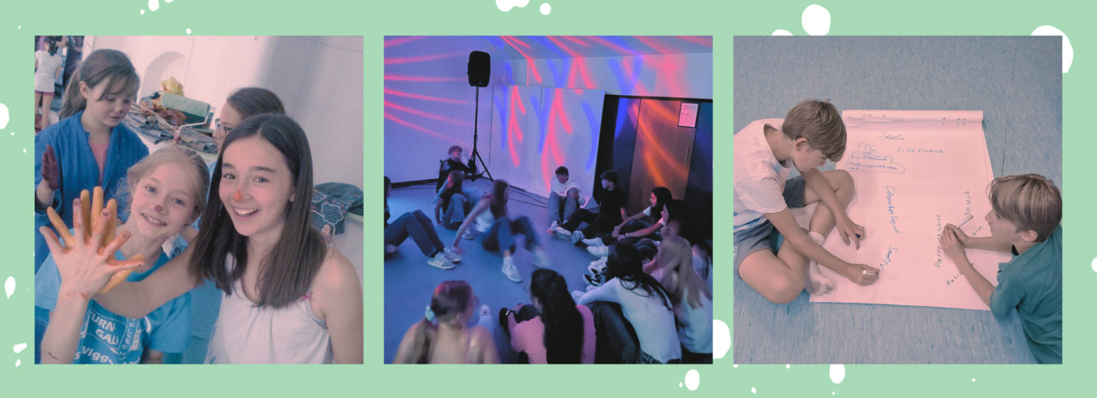 collage mit hintergrund